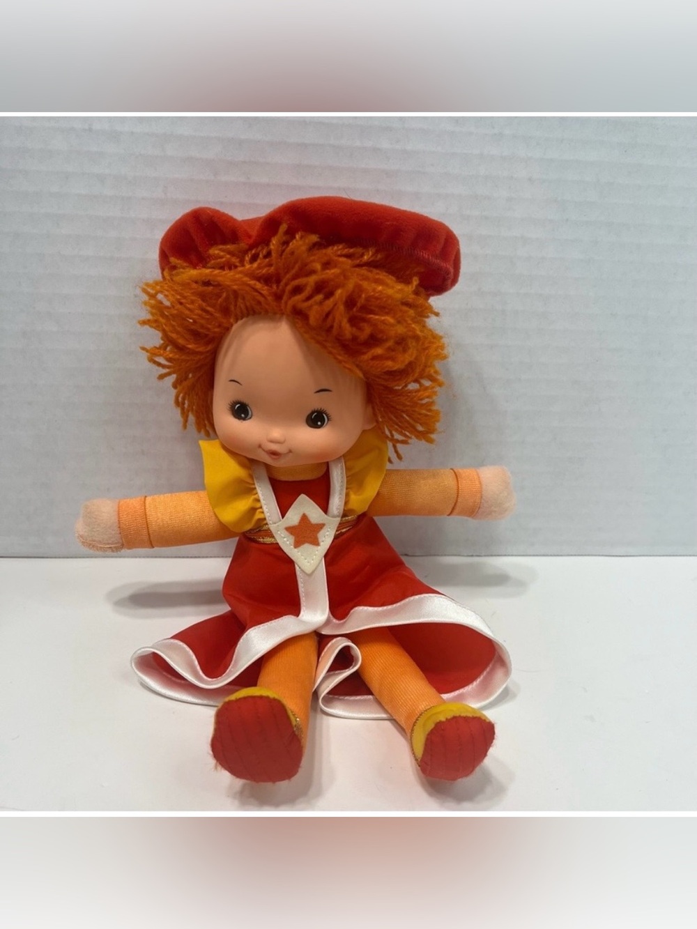 VINTAGE Rainbow Brite 10” La La Orange Doll toy 1984 hallmark